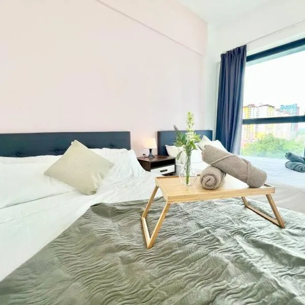 G4 1-8pax Sunway Medical Center Geo 3QBeds Wifi &TV，位于Kampong Penaga的酒店