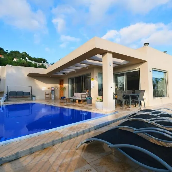 אחוזת האור הירח - וילה מדהימה עם בריכה פרטית ונוף מושלם，位于H̱anita的酒店