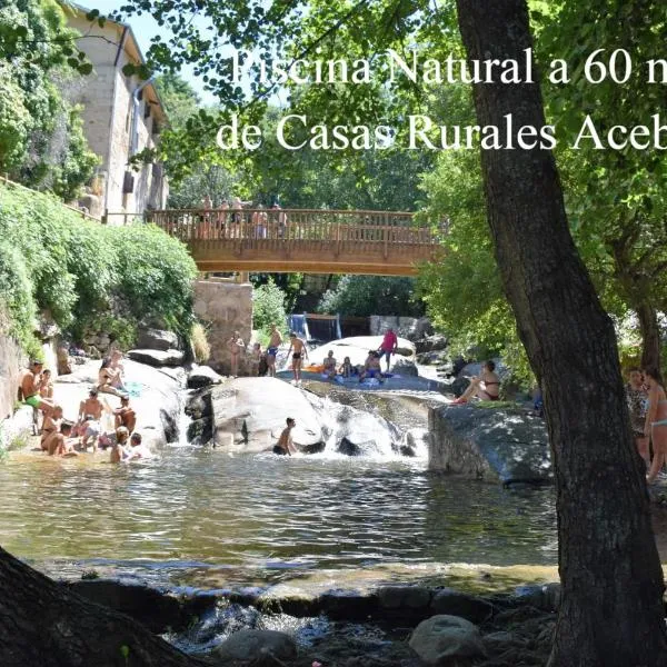 Disfruta del verano en Casas Rurales Acebuche con PISCINA NATURAL，位于Jarilla的酒店