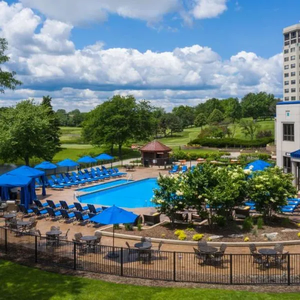 希尔顿芝加哥橡树溪山度假及会议中心酒店，位于奥克布鲁克的酒店