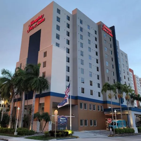 汗姆顿酒店迈阿密机场南/蓝礁湖，位于南迈阿密的酒店