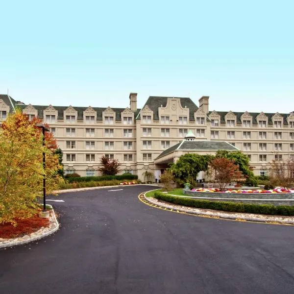珍珠河希尔顿酒店，位于Woodcliff Lake的酒店