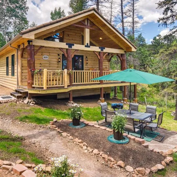 Private Hot Tub & Pond: Conifer Log Cabin，位于Conifer的酒店