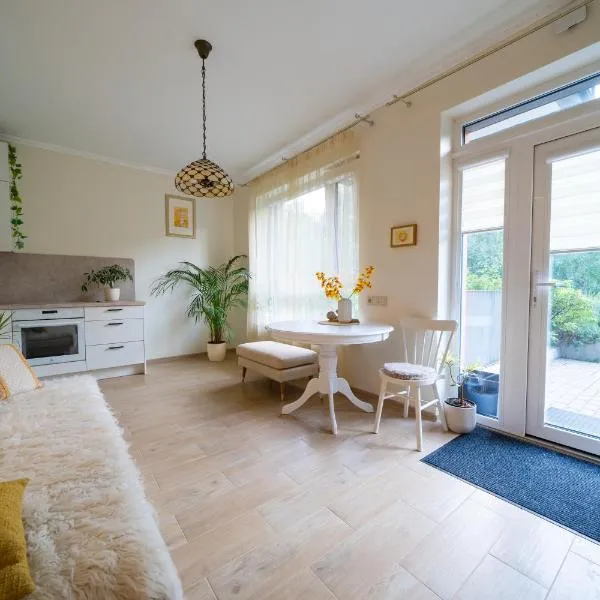 Cozy apartment in Santariškės，位于Paberžė的酒店