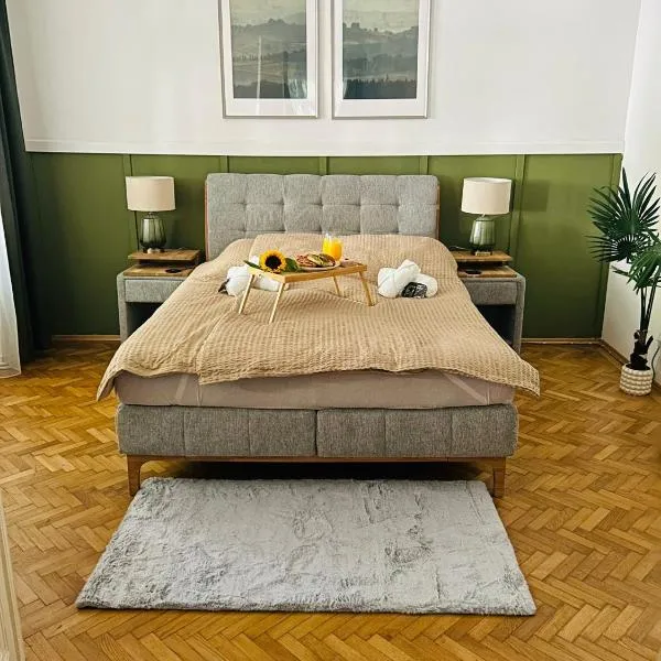 Apartment 5 min Schönbrunn Gloriette, Direct to City Center, Free Parking，位于维也纳的酒店
