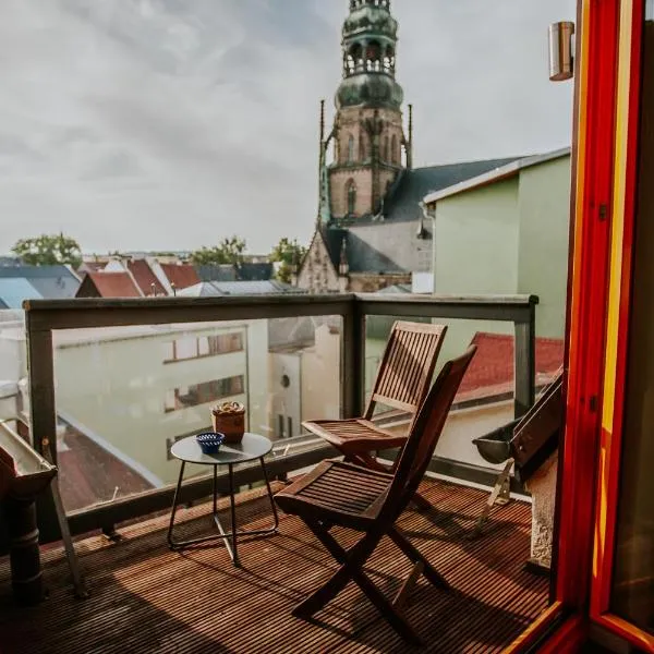 traumhaftes Apartment am Dom mit großer Dachterrasse，位于茨维考的酒店