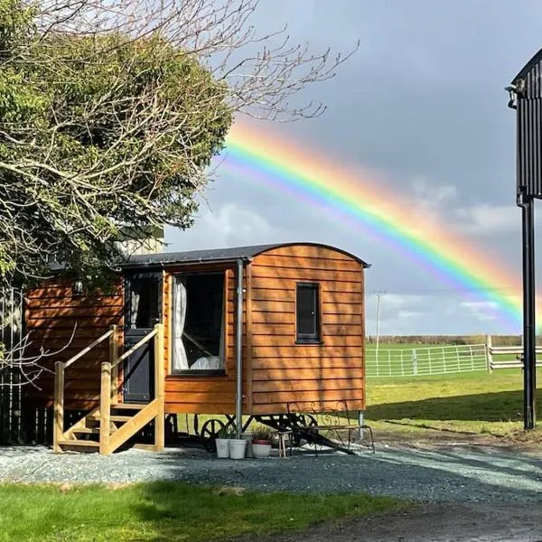 Cosy Shepherd's Hut near Shrewsbury，位于Walford的酒店