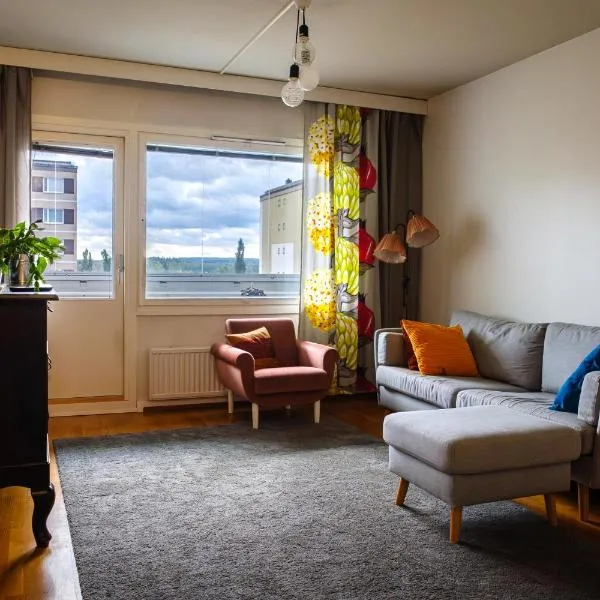 Family apartment Hämeenlinna with SAUNA，位于Harviala的酒店