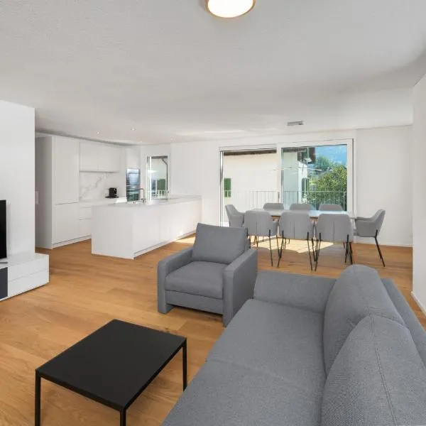 Neubauwohnung mit Lift in Matten，位于Matten的酒店