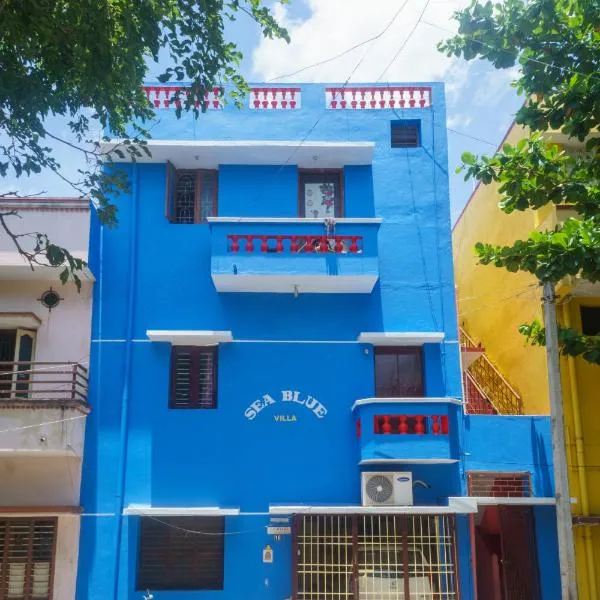 Villa Sea Blue - Homestay in Pondicherry，位于蓬蒂切里的酒店