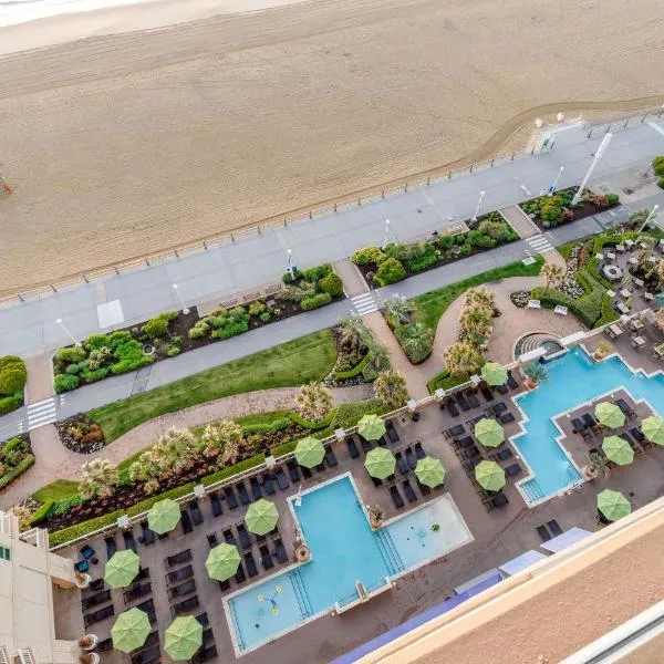 Hilton Vacation Club Ocean Beach Club Virginia Beach，位于弗吉尼亚海滩的酒店