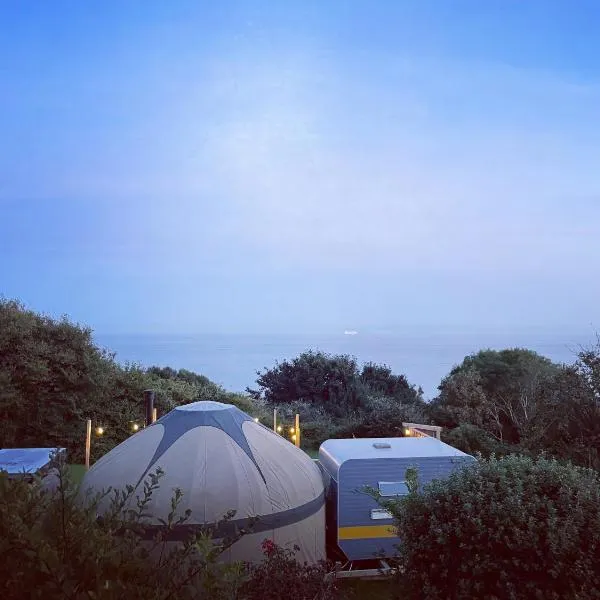 Puckaster Cove Garden Yurt，位于Godshill的酒店