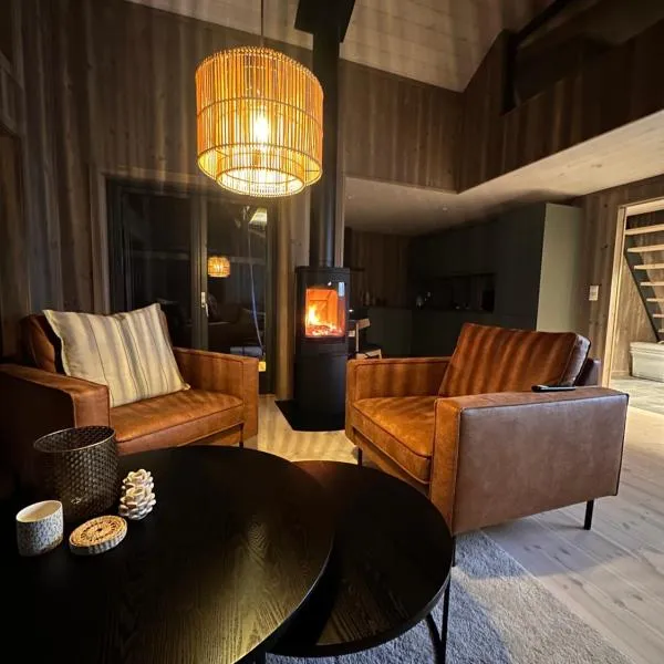 Familiehytte på Gautefall nær alpint og bading，位于Drangedal的酒店