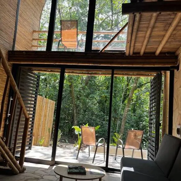 Cabaña de Bambú en la Selva，位于帕伦克的酒店