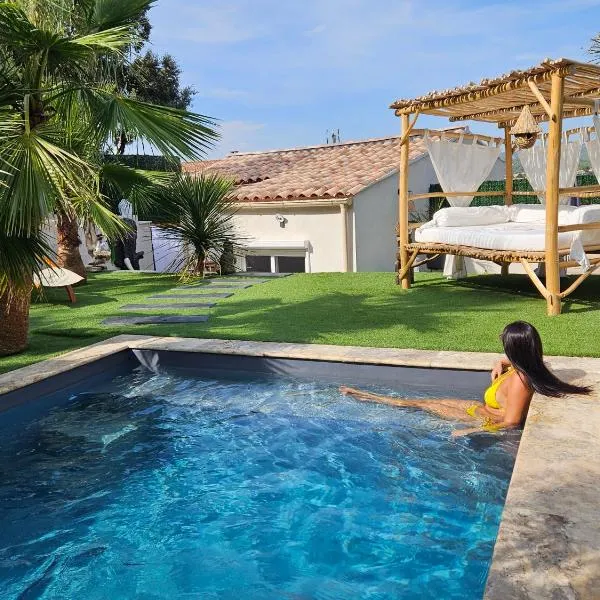 Ô Balinais mini villa avec spa et piscine privative Marseille，位于马赛的酒店