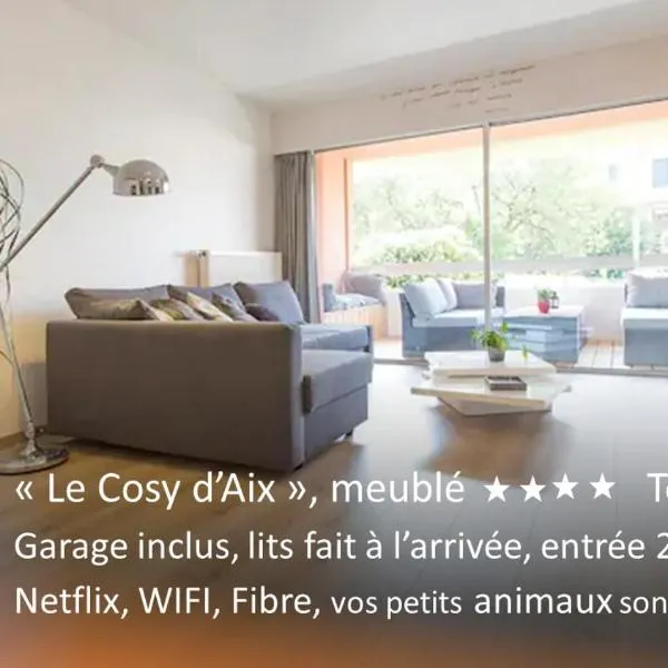 Aix Centre Cosy Calme Garage Terrasse，位于艾克斯莱班的酒店