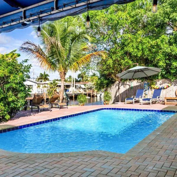 Purely Pompano, Pool, Water front, Paddleboard, Beach, 5 bedroom 3 bath，位于帕诺滩的酒店