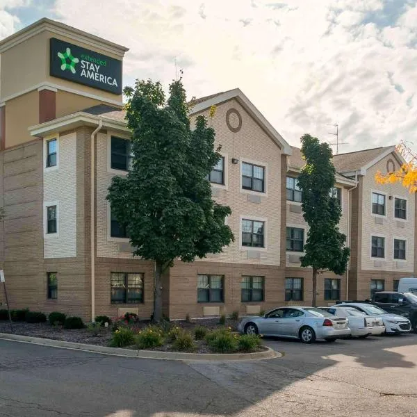 底特律大都会机场长住酒店，位于罗缪勒斯的酒店