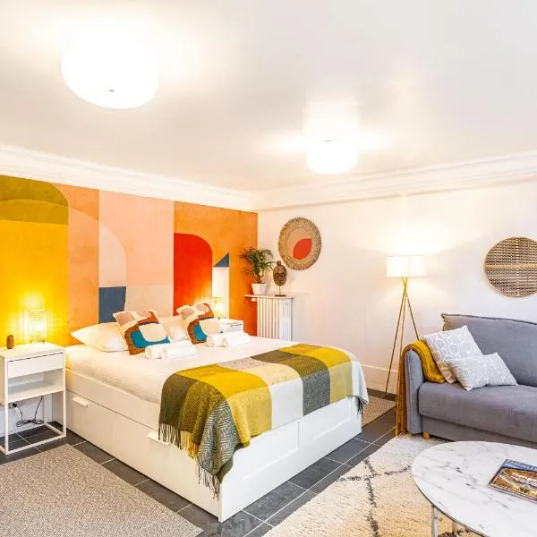 Modern Apartement Grand Paris, TV Salon, Sharing Garden, Villa des Ammonites，位于默东的酒店