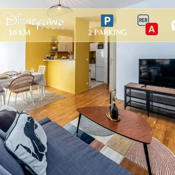 Appartement near Disneyland Paris, 2 parking，位于托尔西的酒店