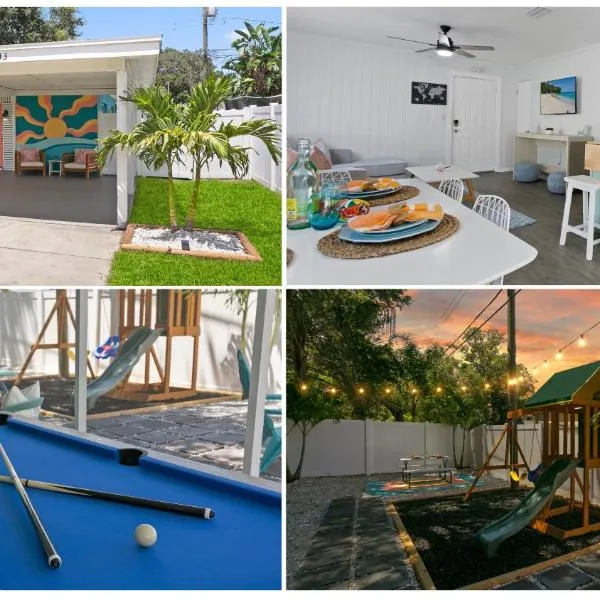 5 min Beaches~Mini Golf~Pool Table~Pets~KING BED +，位于拉哥的酒店