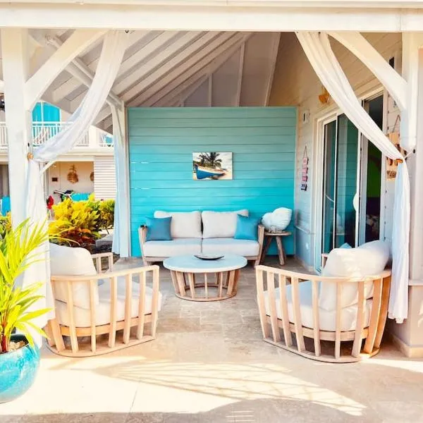 Duplex Green Paradise , piscine , accès mer 5mn，位于勒迪亚芒的酒店