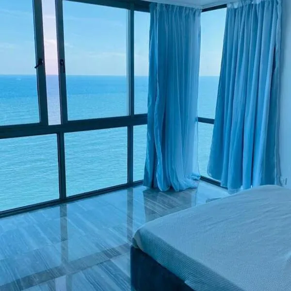Habitación Privada con vista al mar Ámbar, Malecon Santo Domingo，位于El Seis的酒店