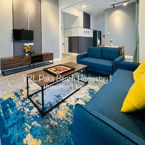 Traveler Homestay Paka 3-6pax in front Surau and Near Paka Beach - Y2L Homestay 1，位于Paka的酒店