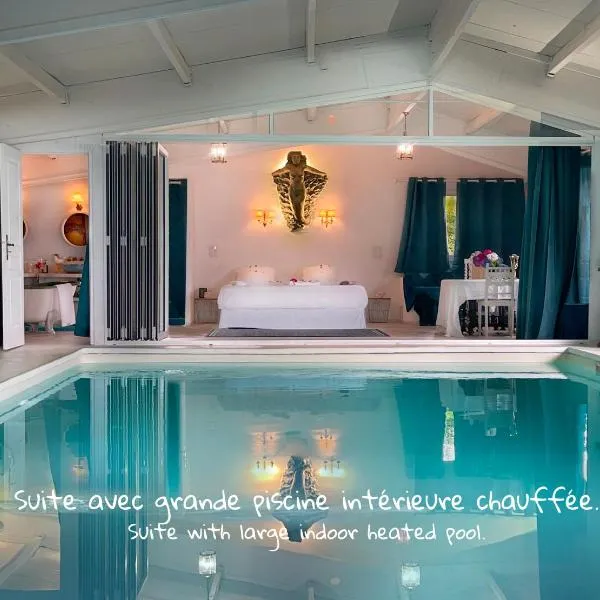 Suite Loft de la Sirène Grande piscine privée，位于Quillebeuf-sur-Seine的酒店