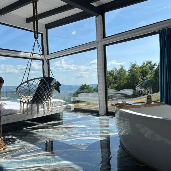 Cabana Exclusivista Wild Spa Apuseni，位于Buceş-Vulcan的酒店