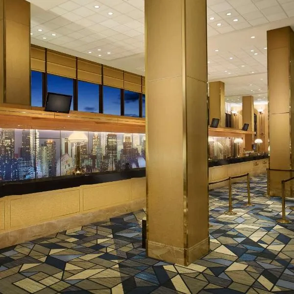 芝加哥奥黑尔机场希尔顿酒店，位于艾迪生的酒店