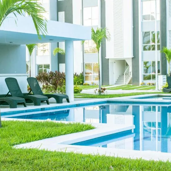 Alberca, Playa Cercana & Club de Playa opcional -Departamento E13D302，位于Gallinero的酒店