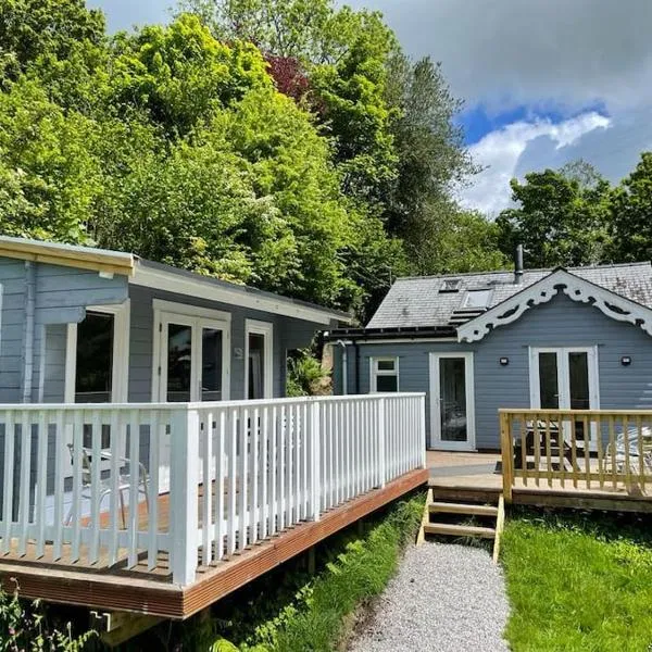 Lower Hill Cottage w/Swedish Hot Tub，位于博德明的酒店