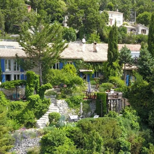 Le Vallon du Brec - Jardin classé remarquable，位于Coursegoules的酒店