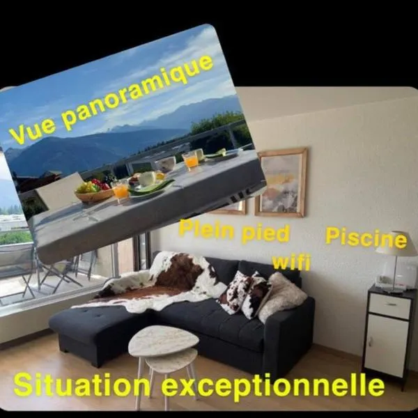 Charmant logement vue dégagée，位于克莱恩 蒙塔纳的酒店