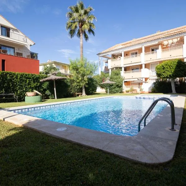 Jávea terraza + piscina + vistas al mar，位于Platja de l'Arenal的酒店