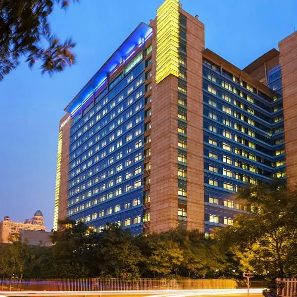 天津泰达万豪行政公寓，位于Haitan的酒店
