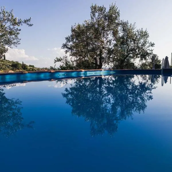 Tuscany Villa Gorello. Villa in Toscana. Jacuzzi con tetto in cristallo,piscina，位于阿雷佐的酒店