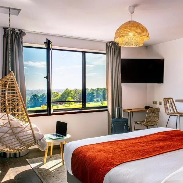 绿色印象派公寓式酒店，位于瓦兹河畔欧韦的酒店