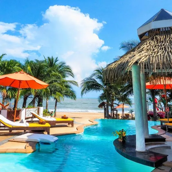 Vartika Resovilla Kuiburi Beach Resort and Villas，位于Ban Khok Rak的酒店