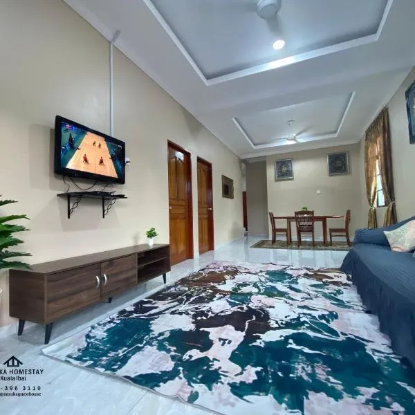 Sasuka Homestay Kuala Ibai (2 Unit Kembar) - Muslim Sahaja，位于Bukit Payong的酒店