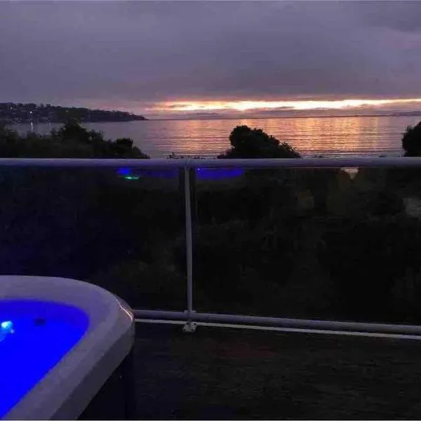 Beachfront House - Hot Tub, Ocean Views, Private Beach Pathway，位于Taranna的酒店