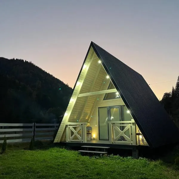 A frame house Kryvorivnia，位于Verkhniy Yasenov的酒店