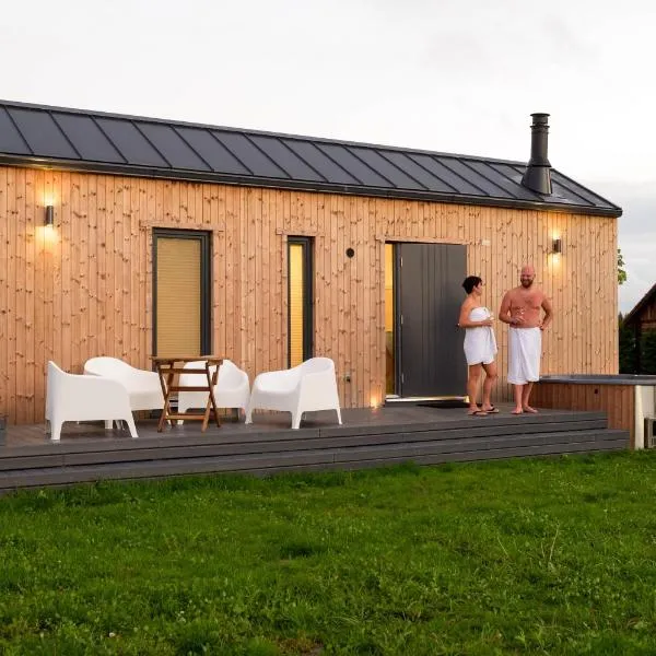 Eco houses with a hot tub and sauna，位于派尔努的酒店