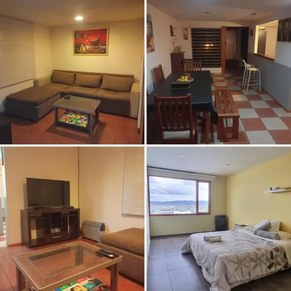 CASA COMPLETA 2 PLANTAS CON EXTRAORDINARIA VISTA AL CANAL BEAGLE CENTRICA 4pax，位于乌斯怀亚的酒店