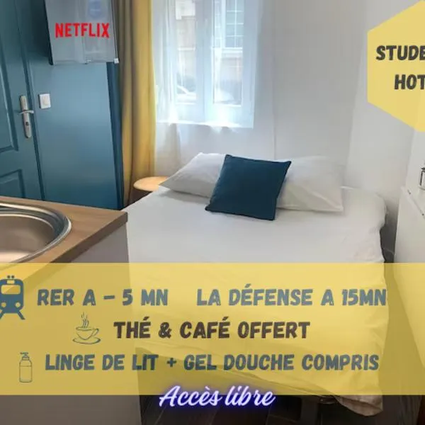 Appart' Studette Cosy - STADE U ARENA，位于迈松拉菲特的酒店