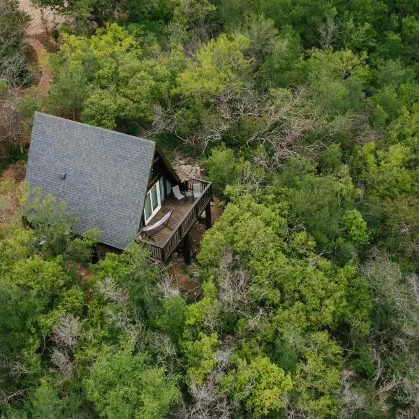 The Maverick: A-Frame w/ Hammock and Tree Top View，位于新布朗费尔斯的酒店