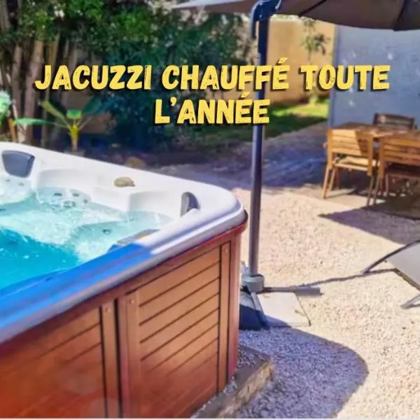 Maison & Jacuzzi, Jardin et Parking privé，位于普兰·德·库奎斯的酒店