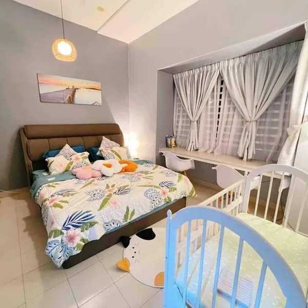 THE BLUE HOUSE Homestay，位于Simpang Ampat Semanggol的酒店