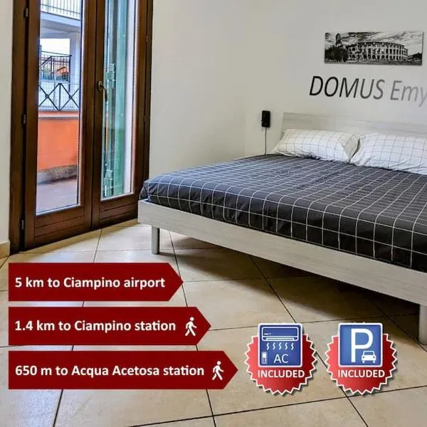 DOMUS Emy - Intero appartamento a piano terra con giardino e posto auto a Ciampino，位于钱皮诺的酒店